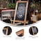 Flash Furniture Torched Brown Wooden A-Frame Magnetic Chalkboard HGWA-CB-4824-TORCH-GG - alternate 5